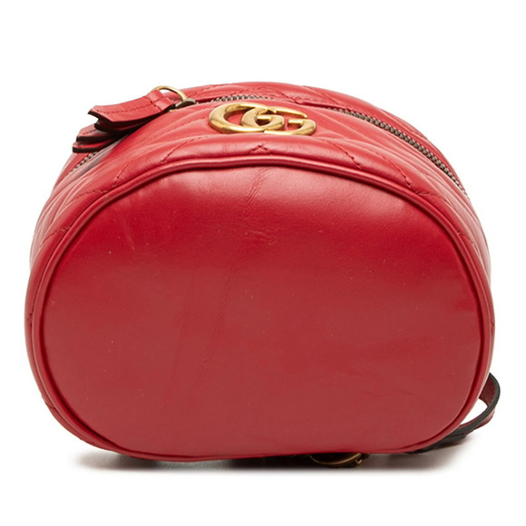 GUCCI Red Leather GG Marmont Backpack main image 5